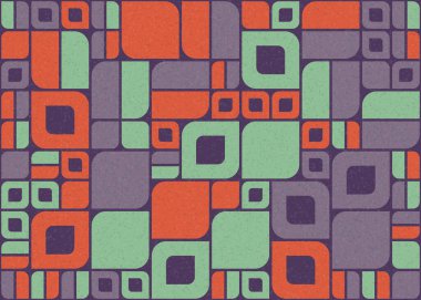 Soyut Geometrik Desen üretken hesaplama sanatı çizimi