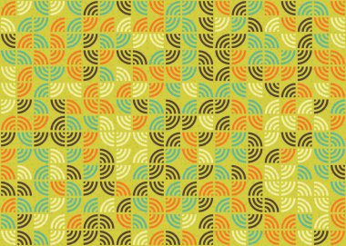 Soyut Geometrik Desen üretken hesaplama sanatı çizimi