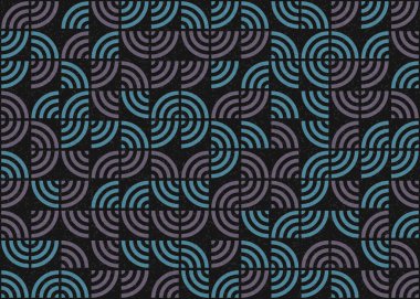 Soyut Geometrik Desen üretken hesaplama sanatı çizimi