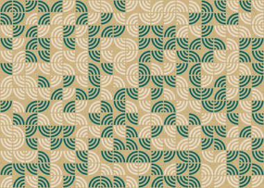 Soyut Geometrik Desen üretken hesaplama sanatı çizimi