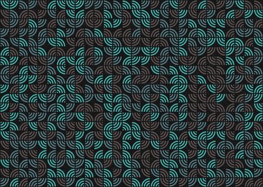 Soyut Geometrik Desen üretken hesaplama sanatı çizimi