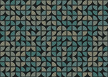 Soyut Geometrik Desen üretken hesaplama sanatı çizimi