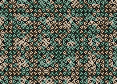 Soyut Geometrik Desen üretken hesaplama sanatı çizimi