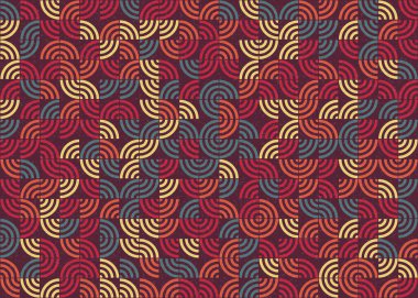 Soyut Geometrik Desen üretken hesaplama sanatı çizimi