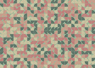 Soyut Geometrik Desen üretken hesaplama sanatı çizimi