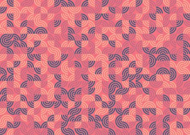 Soyut Geometrik Desen üretken hesaplama sanatı çizimi