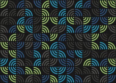 Soyut Geometrik Desen üretken hesaplama sanatı çizimi