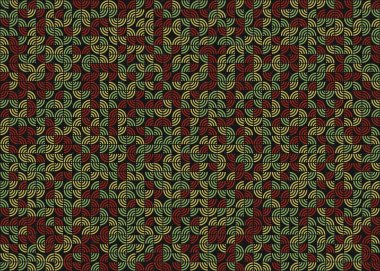 Soyut Geometrik Desen üretken hesaplama sanatı çizimi