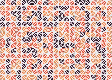 Soyut Geometrik Desen üretken hesaplama sanatı çizimi