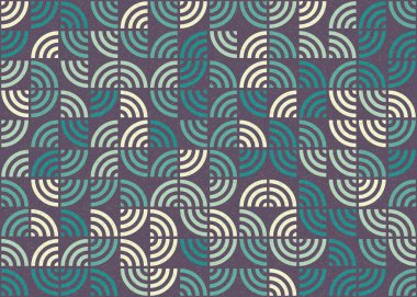 Soyut Geometrik Desen üretken hesaplama sanatı çizimi