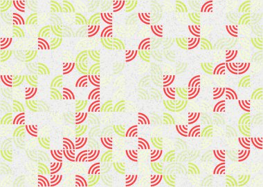 Soyut Geometrik Desen üretken hesaplama sanatı çizimi