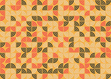 Soyut Geometrik Desen üretken hesaplama sanatı çizimi