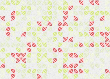 Soyut Geometrik Desen üretken hesaplama sanatı çizimi