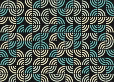 Soyut Geometrik Desen üretken hesaplama sanatı çizimi