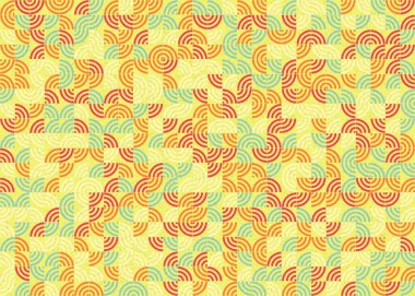 Soyut Geometrik Desen üretken hesaplama sanatı çizimi