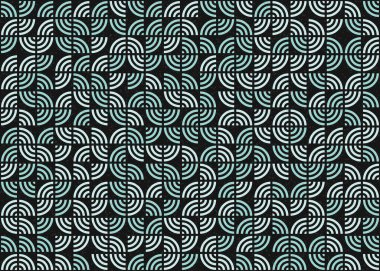 Soyut Geometrik Desen üretken hesaplama sanatı çizimi