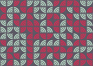 Soyut Geometrik Desen üretken hesaplama sanatı çizimi