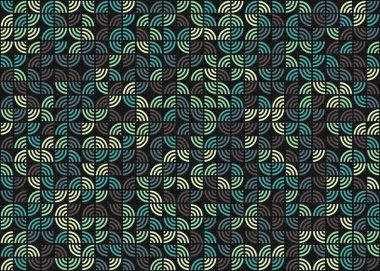 Soyut Geometrik Desen üretken hesaplama sanatı çizimi