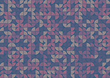 Soyut Geometrik Desen üretken hesaplama sanatı çizimi