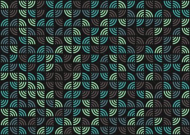 Soyut Geometrik Desen üretken hesaplama sanatı çizimi