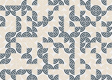 Soyut Geometrik Desen üretken hesaplama sanatı çizimi