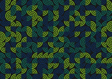 Soyut Geometrik Desen üretken hesaplama sanatı çizimi