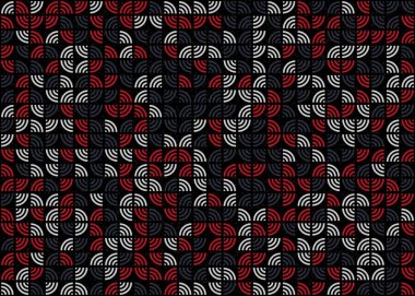 Soyut Geometrik Desen üretken hesaplama sanatı çizimi