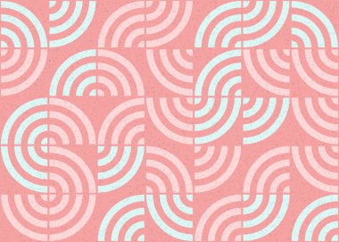 Soyut Geometrik Desen üretken hesaplama sanatı çizimi