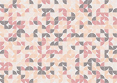 Soyut Geometrik Desen üretken hesaplama sanatı çizimi