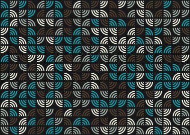 Soyut Geometrik Desen üretken hesaplama sanatı çizimi