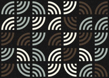 Soyut Geometrik Desen üretken hesaplama sanatı çizimi