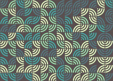 Soyut Geometrik Desen üretken hesaplama sanatı çizimi