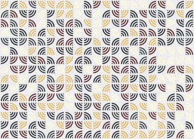 Soyut Geometrik Desen üretken hesaplama sanatı çizimi