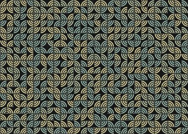 Soyut Geometrik Desen üretken hesaplama sanatı çizimi