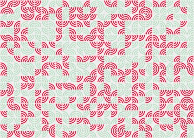 Soyut Geometrik Desen üretken hesaplama sanatı çizimi