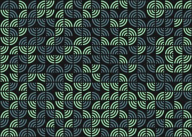 Soyut Geometrik Desen üretken hesaplama sanatı çizimi