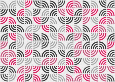 Soyut Geometrik Desen üretken hesaplama sanatı çizimi