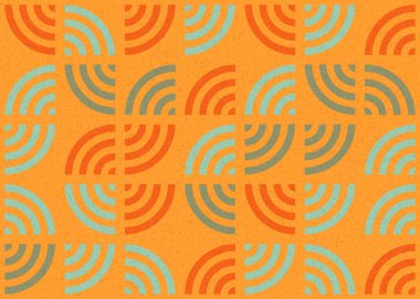 Soyut Geometrik Desen üretken hesaplama sanatı çizimi