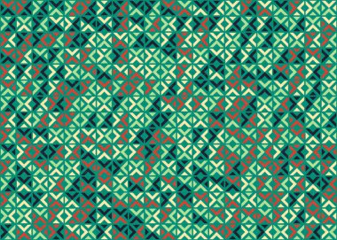 Soyut Geometrik Desen üretken hesaplama sanatı çizimi