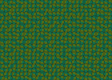 Soyut geometrik desen üretken hesaplama sanatı illüstrasyonu, fayans renk parçalarının taklidi