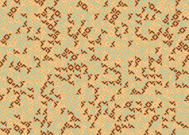 Soyut Geometrik Desen üretken hesaplama sanatı çizimi