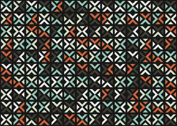 Abstract Geometric Pattern Computational Art Illustration — Stock Vector