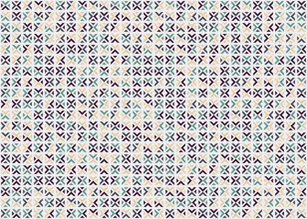 Abstraktní Geometrický Obrazec Generativní Výpočetní Umění Ilustrace Imitace Dlaždic Barevných — Stockový vektor