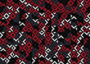 soyut geometrik desen, hesaplama sanatı illüstrasyonu