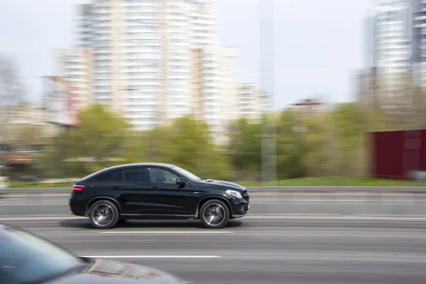 Ukraine Kyiv April 2021 Black Mercedes Benz Gle Coupe Amg — Φωτογραφία Αρχείου