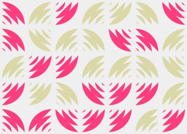 Soyut geometrik desen üretken hesaplama sanatı illüstrasyonu, fayans renk parçalarının taklidi