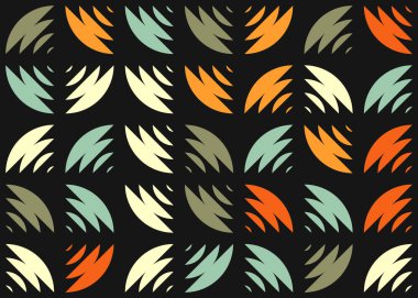 Soyut Geometrik Desen üretken hesaplama sanatı çizimi