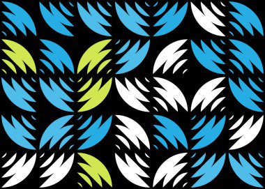 Soyut Geometrik Desen, hesaplama sanatı çizimi