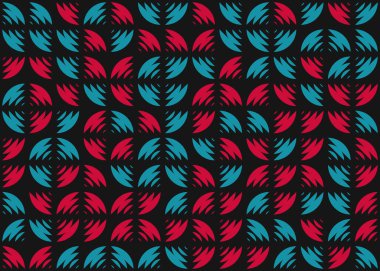 Soyut Geometrik Desen, hesaplama sanatı çizimi