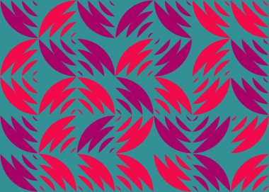 Soyut Geometrik Desen üretken hesaplama sanatı çizimi